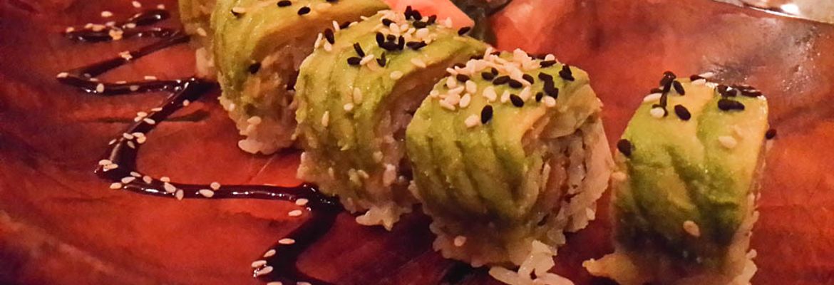 caterpillar roll at buddha eyes restaurant