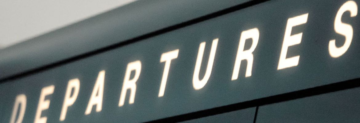 departures sign