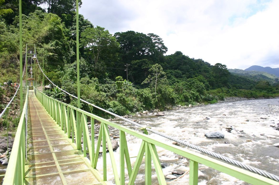 Pedestrian Bridge at River Crossing