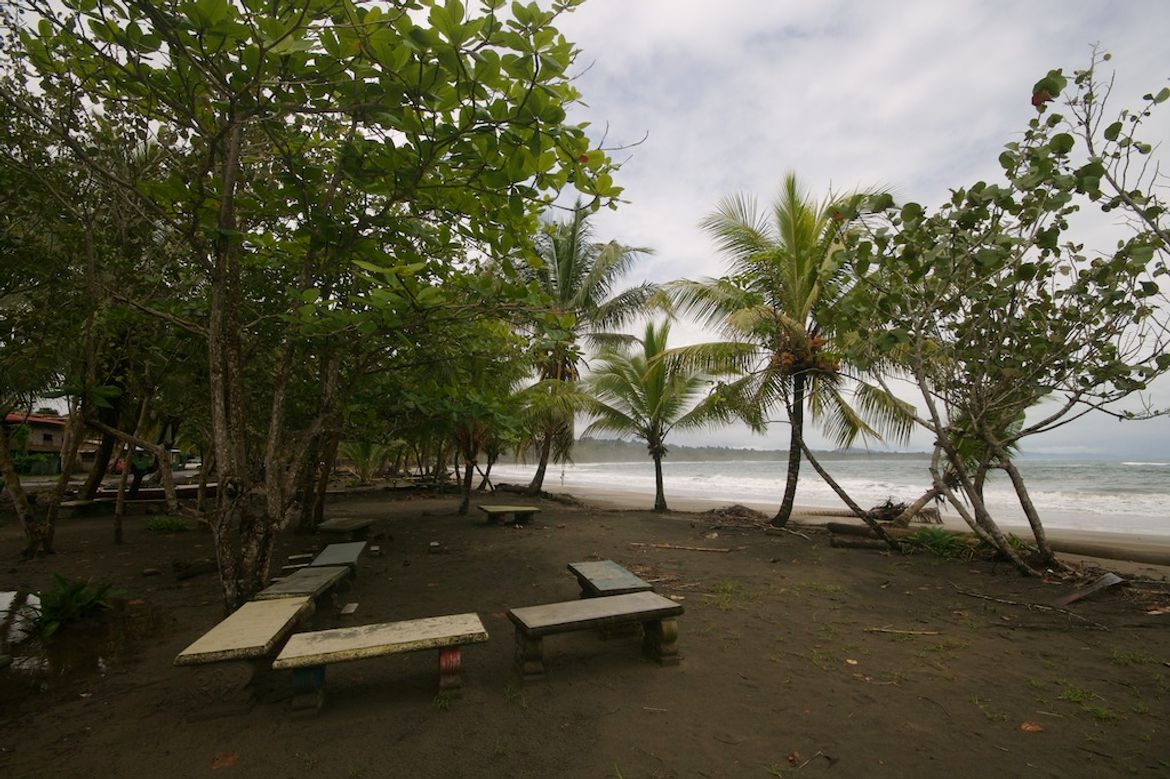 Benches on Playa Manzanillo
