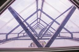 roof of plaza dorada above the hallways