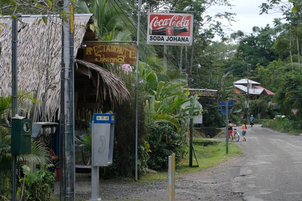 Streetside Cafes at Playa Chiquita