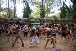 group dancing envision festival costa rica