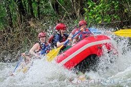 rafters on the rapids of balsa river arenal