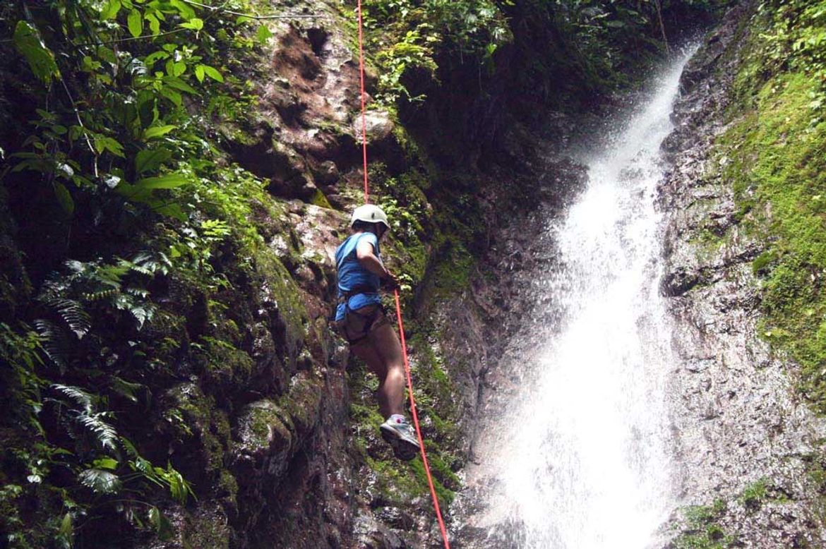 Waterfall Rappelling Arenal's Lost Canyon