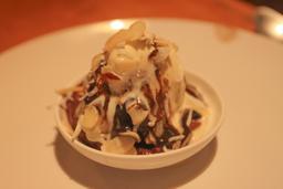 ice cream at casa del mar restaurant