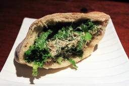 lazy mon chicken caesar pita 9
