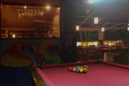 bar and pool table