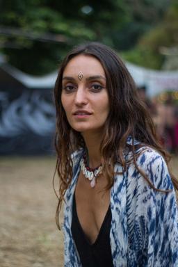 lady at envision festival costa rica