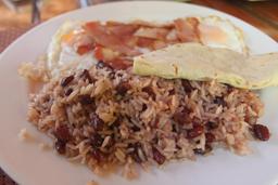 gallo pinto close up