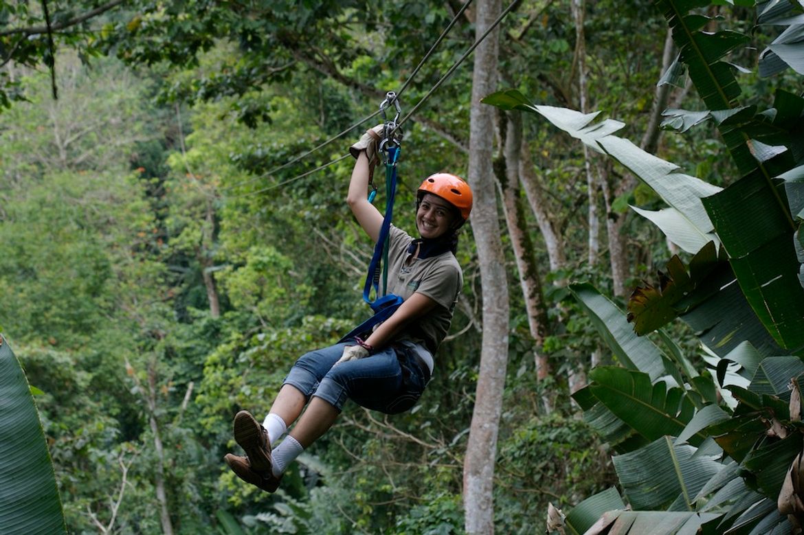 All Smiles on the Cedar Valley Canopy Tour