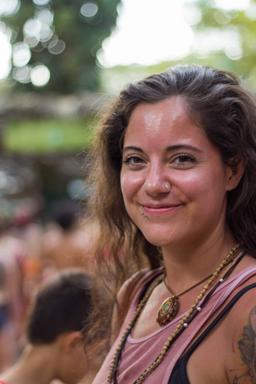 lady smiling envision festival costa rica