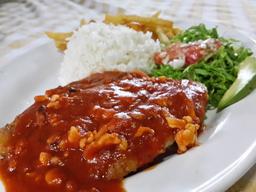 fish over seafood sauce 4