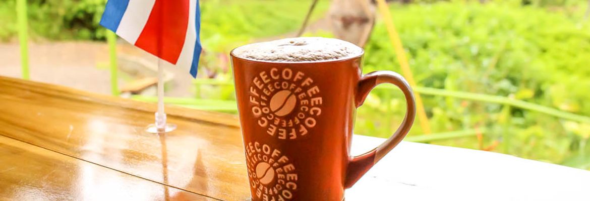 coffee mug with costa rican flag drake bay cafe