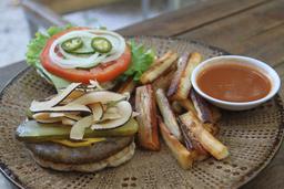coconut bacon cheeseburger yucca fries luvburger 1