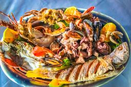 mariscada dish at marisqueria corcovado puerto jimenez