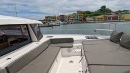 bow with cushions 41 foot luxury charter catamaran guanacaste
