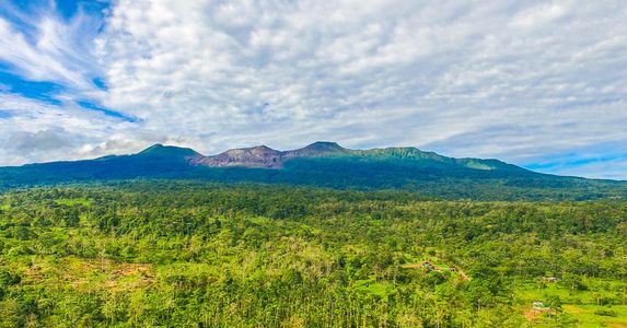 rincon de la vieja volcano aerial view from the western side
