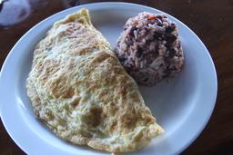 omelet and gallo pinto lagarta lodge5