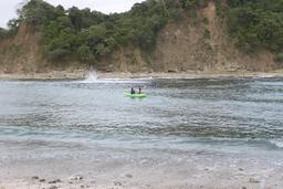 distant double kayak chora island 8