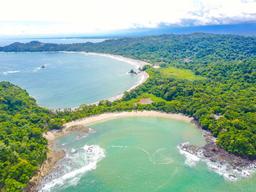 manuel antonio national beach aerial views 70