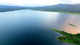 lake arenal aerial view from the castillo area