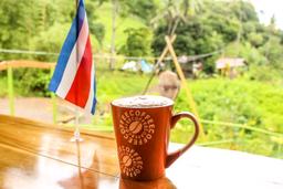 coffee mug with costa rican flag drake bay cafe
