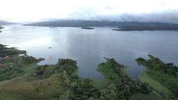 aerial view of lake arenal
