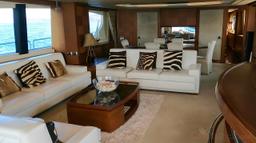 yacht azumit interior living and dining room view from the main entrance