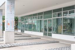 first floor parking space from street lateral view