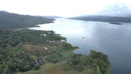aerial view of the el castillo area on lake arenal