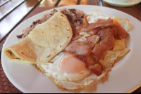 Gallo Pinto Bacon Tortillas And Eggs
 - Costa Rica