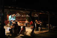        restaurant nightime 
  - Costa Rica