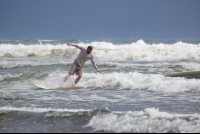        Man Surfing In Playa Guiones
  - Costa Rica