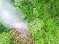 Aerial View Of Gayser In Borinquen Property Rincon De La Vieja Volcano
 - Costa Rica