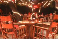 chairs and rope lights 
 - Costa Rica