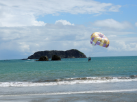 parasailing landing 
 - Costa Rica