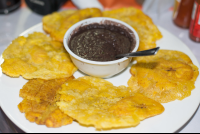 Fried Beans With Patacones Restaurante Carolina
 - Costa Rica
