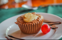 chocolate peanut butter cupcake closeup 
 - Costa Rica