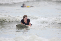        Lady Surfing In Nosara Playa Guiones
  - Costa Rica