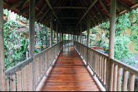 hotel bambu deck to room 
 - Costa Rica