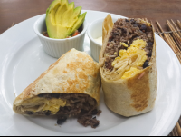        Breakfast Burrito Shambala Restaurant
  - Costa Rica