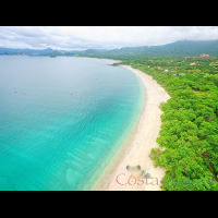 conchal beach northen stretch aerial view
 - Costa Rica