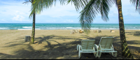 tortuguero beach attraction beach chairs 
 - Costa Rica
