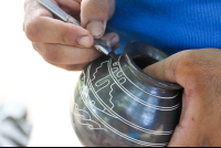 chorotega pottery design carving 
 - Costa Rica