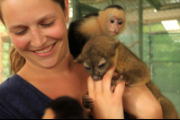 osa animal sanctuary tour page playing around 
 - Costa Rica