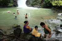 posa azul waterfall locals 
 - Costa Rica