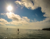 Stand Up Paddling In The Morning Pan Dulce Beach
 - Costa Rica