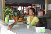 narcisa attending to customer
 - Costa Rica