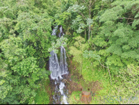        Las Gemelas Waterfalls View From Blue River Zipline Cable Rincon De La Vieja
  - Costa Rica